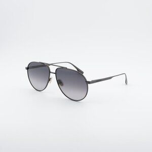 Victoria Beckham VB242S 043 Sunglasses Gunmetal Aviator Frame, Grey Lenses